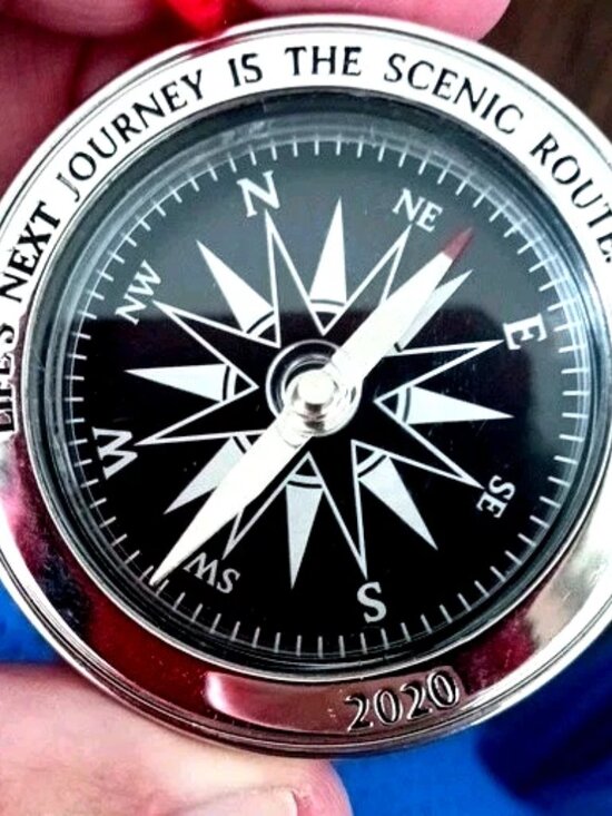 2020 Hallmark Lifes Next Journey Scenic Compass Holiday Ornament - Picture 2 of 5